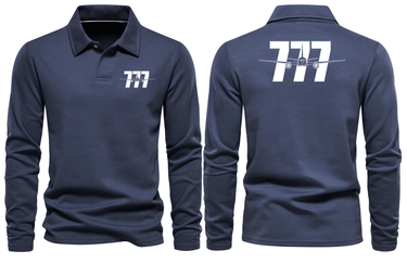 BOEING 777 LONG SLEEVE POLO